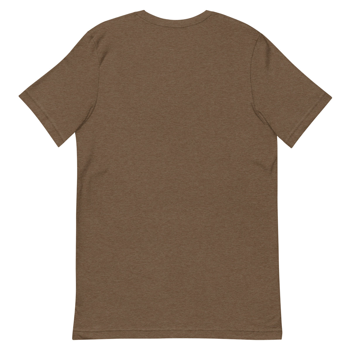 Heather brown Dads in the Game Signature T-shirt, back view