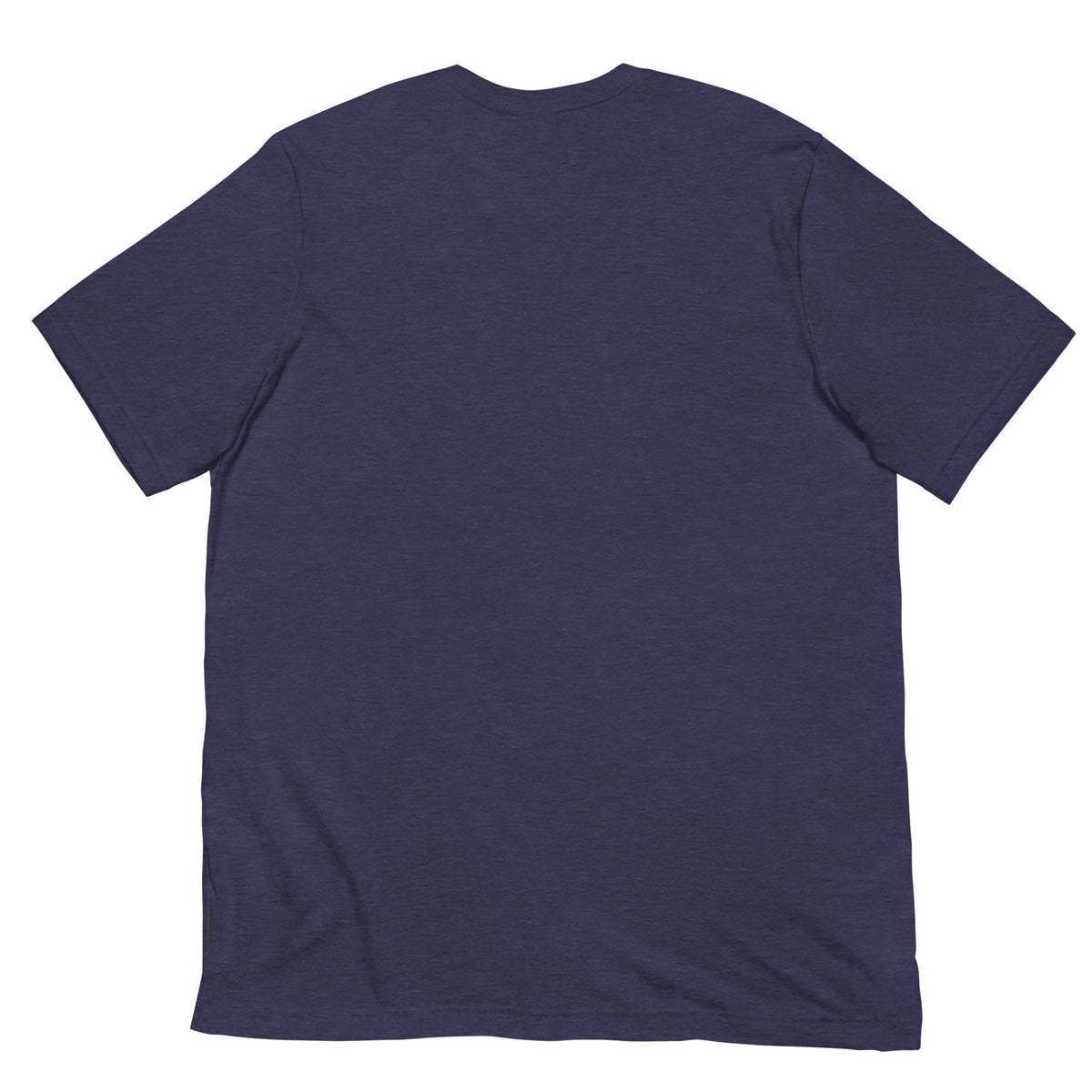 Heather navy Dads in the Game Signature T-shirt, back view